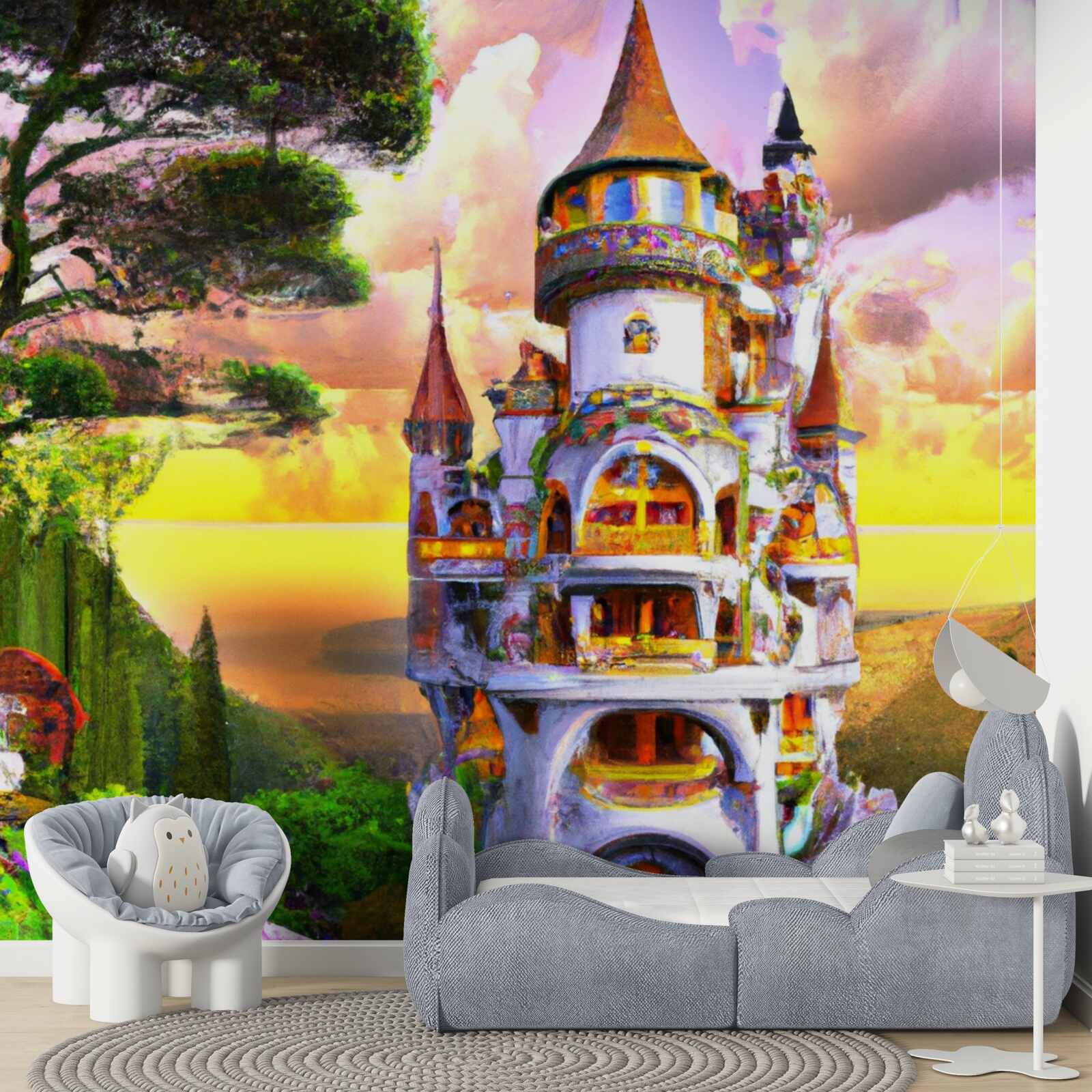 Fototapet turnul mâche este foarte înalt