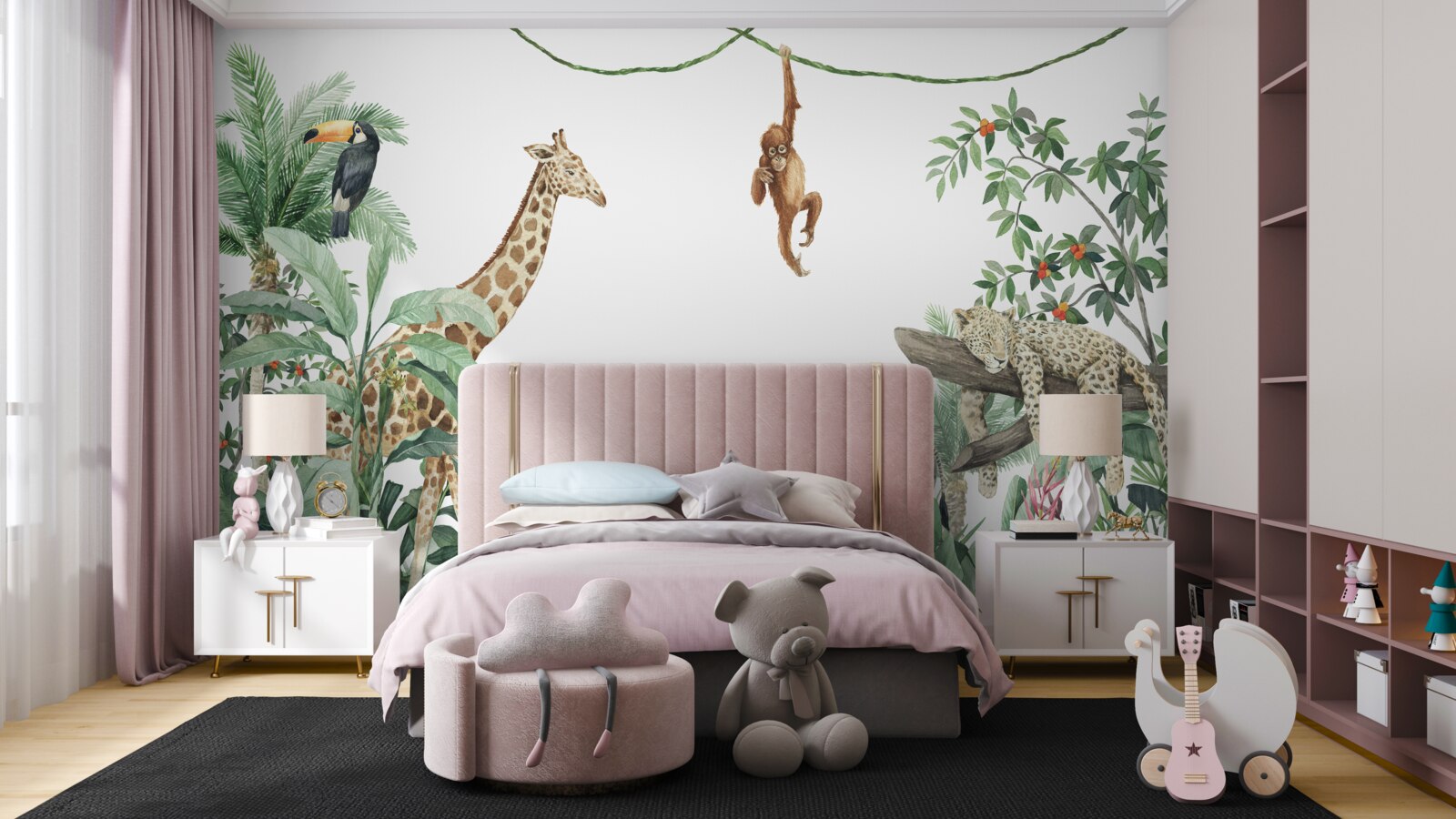 Fototapet locuitorii tropicali se distrează