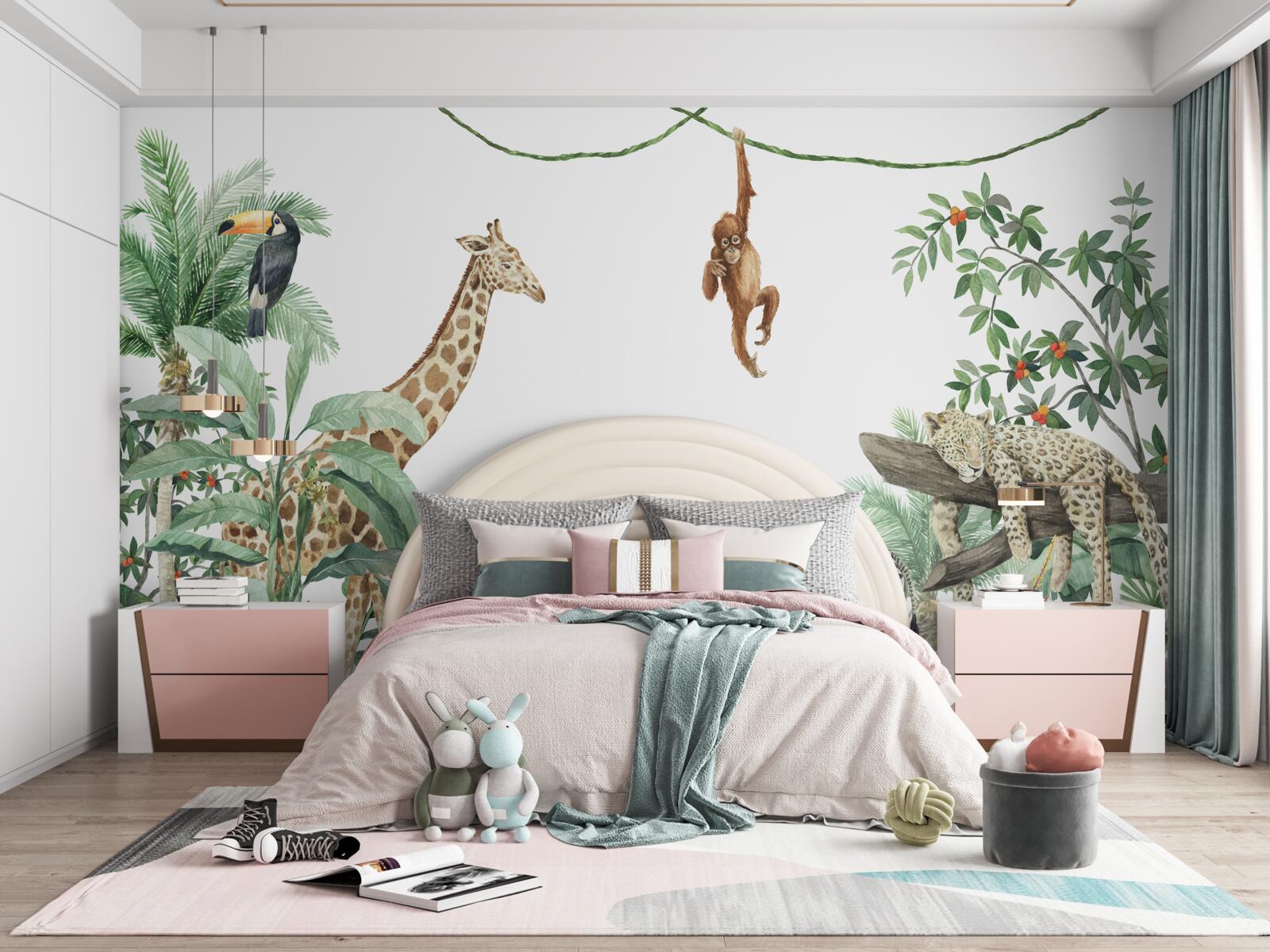 Fototapet locuitorii tropicali se distrează