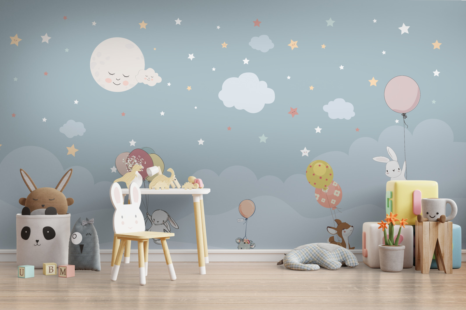 Fototapet prietenii pădurii merg să se odihnească