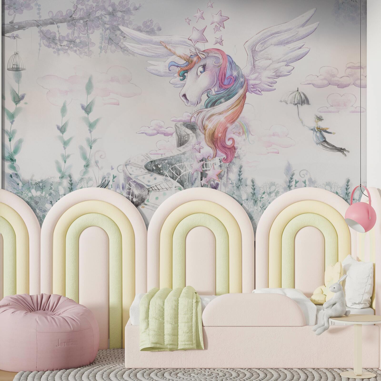 Fototapet un unicorn îți spune vise plăcute