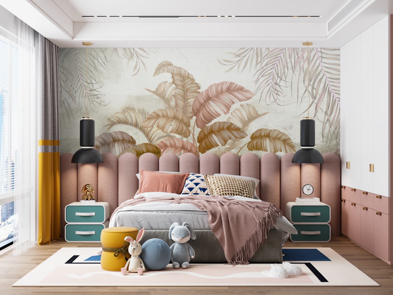 Fototapet arbust tropical puternic cu frunze