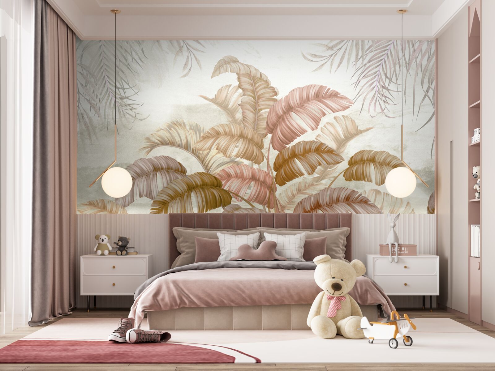 Fototapet arbust tropical puternic cu frunze