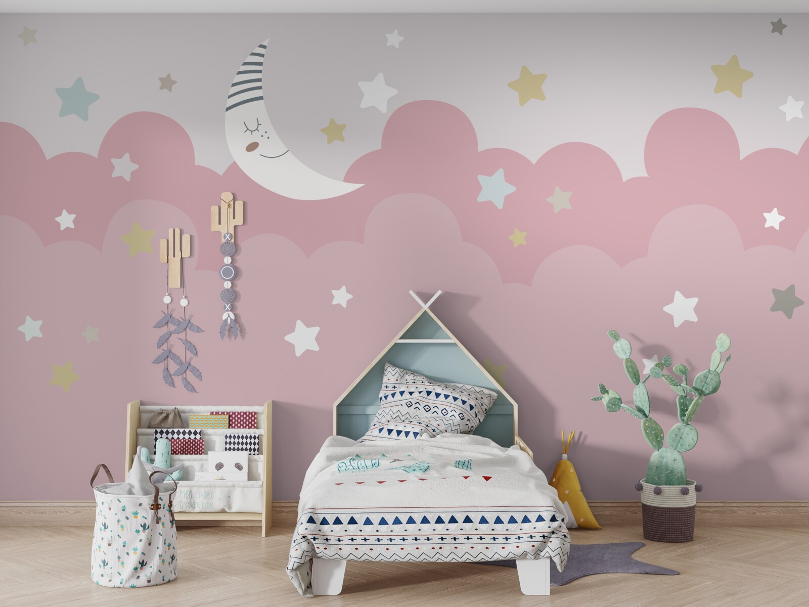 Fototapet luna se odihnește