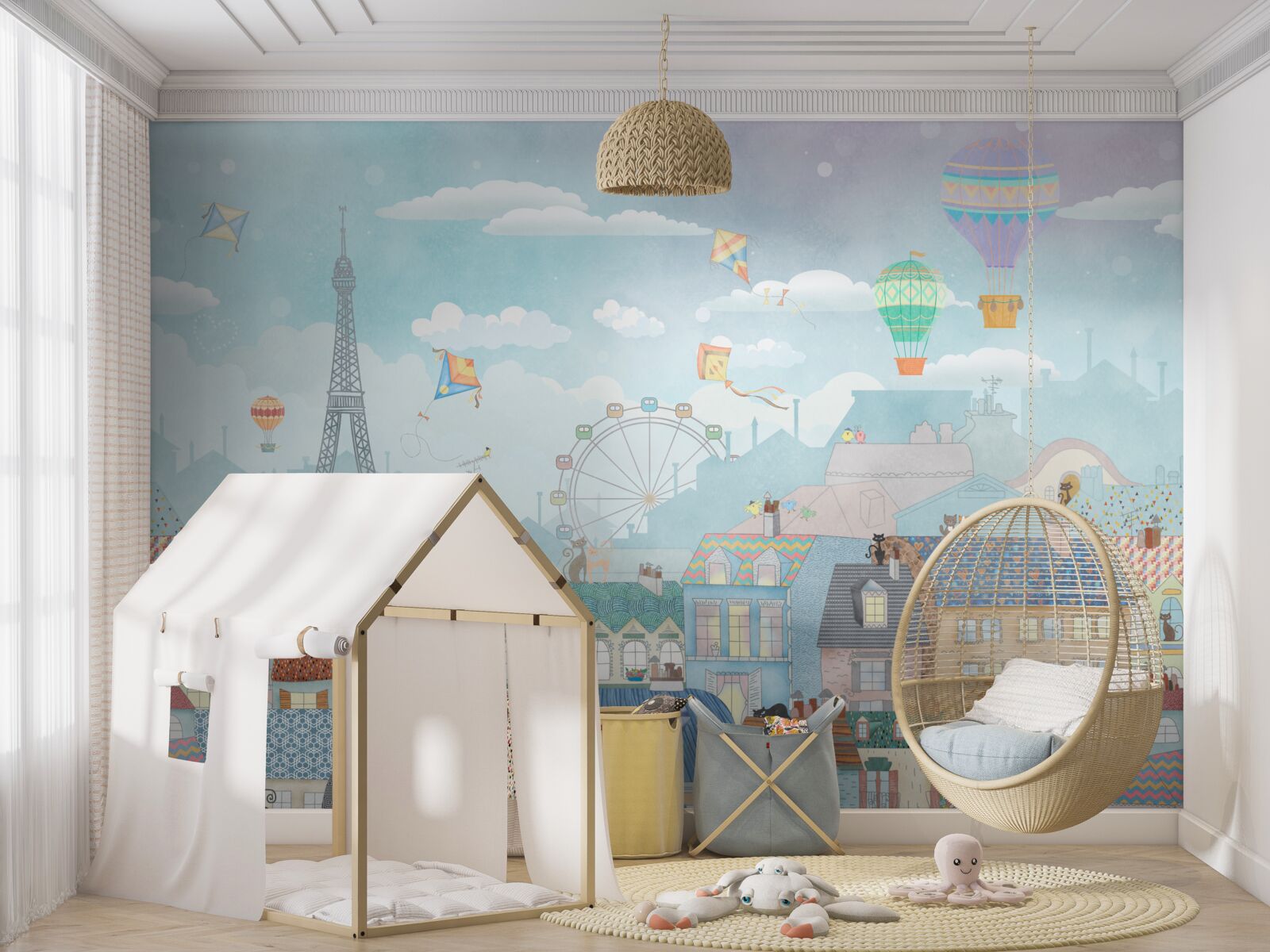 Fototapet fermecătoarea capitală magică a Parisului