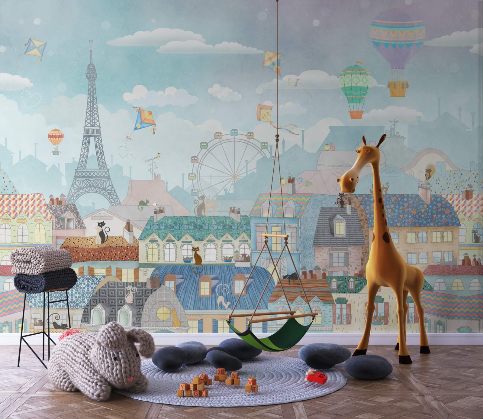 Fototapet fermecătoarea capitală magică a Parisului