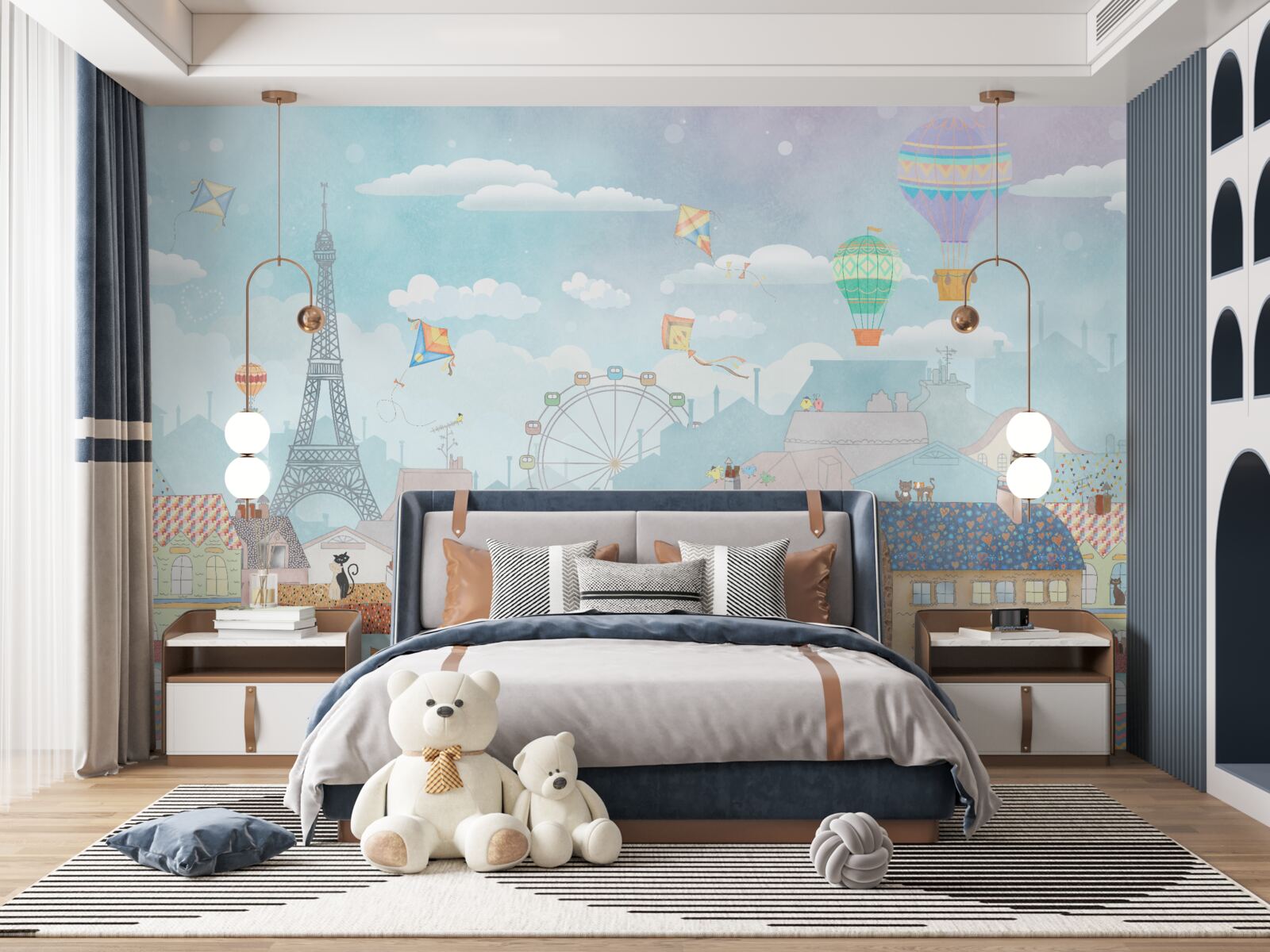 Fototapet fermecătoarea capitală magică a Parisului