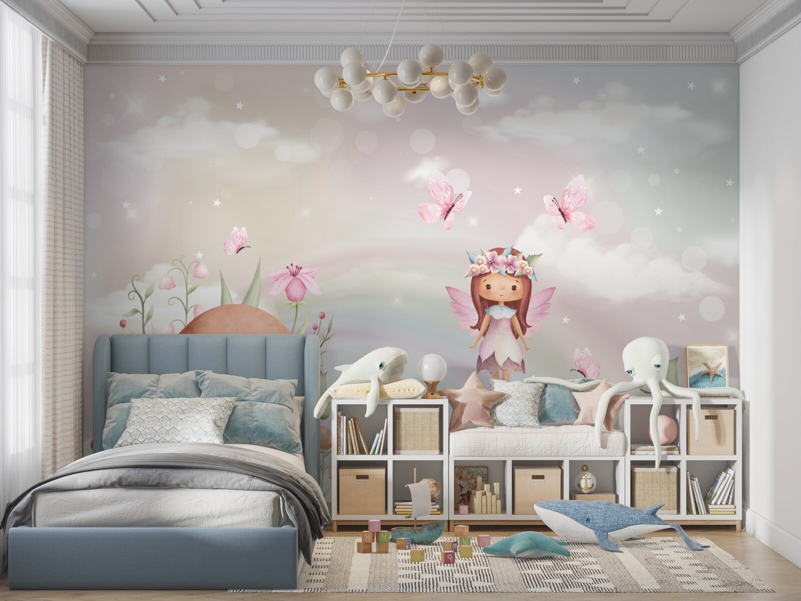 Fototapet casă de zâne pădure