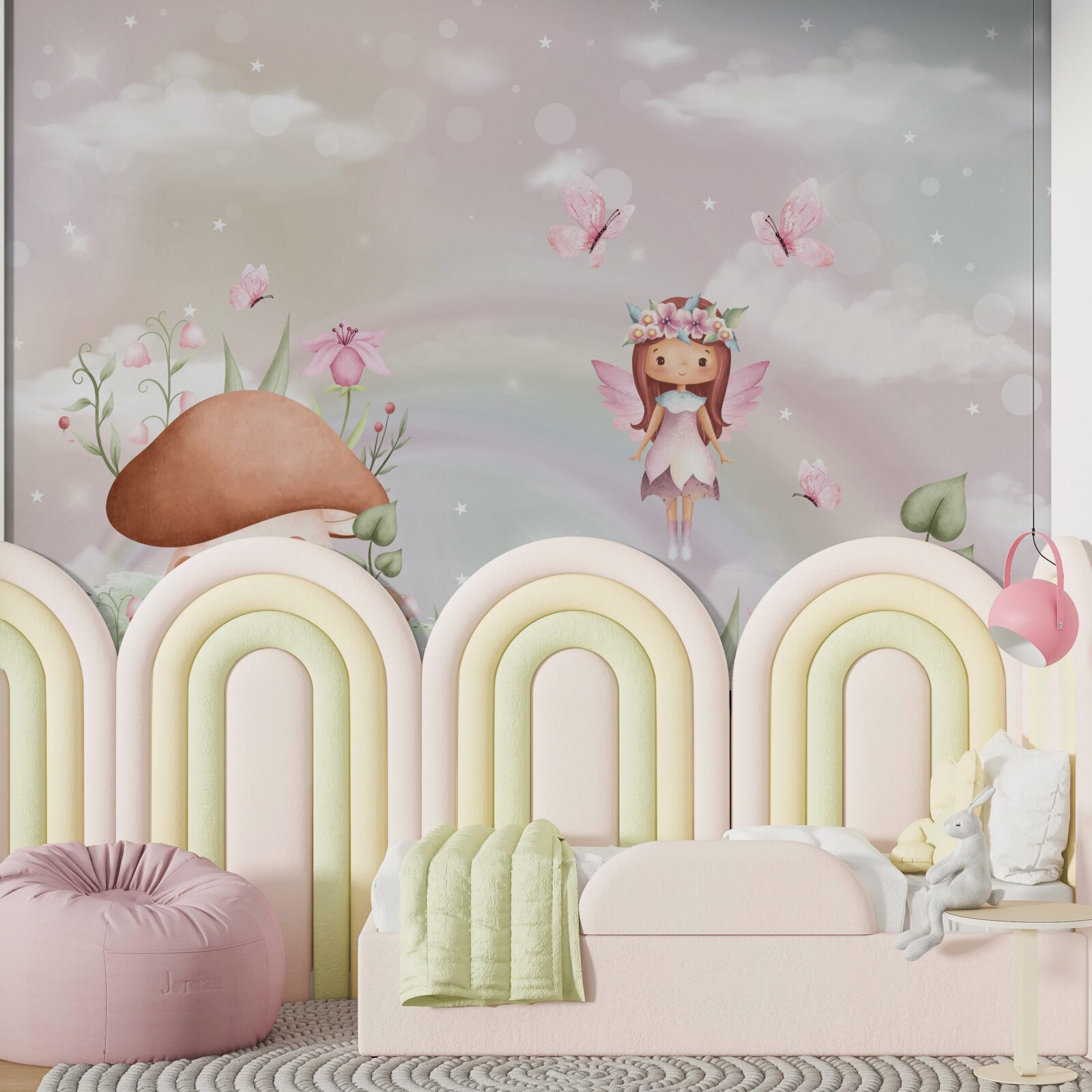 Fototapet casă de zâne pădure