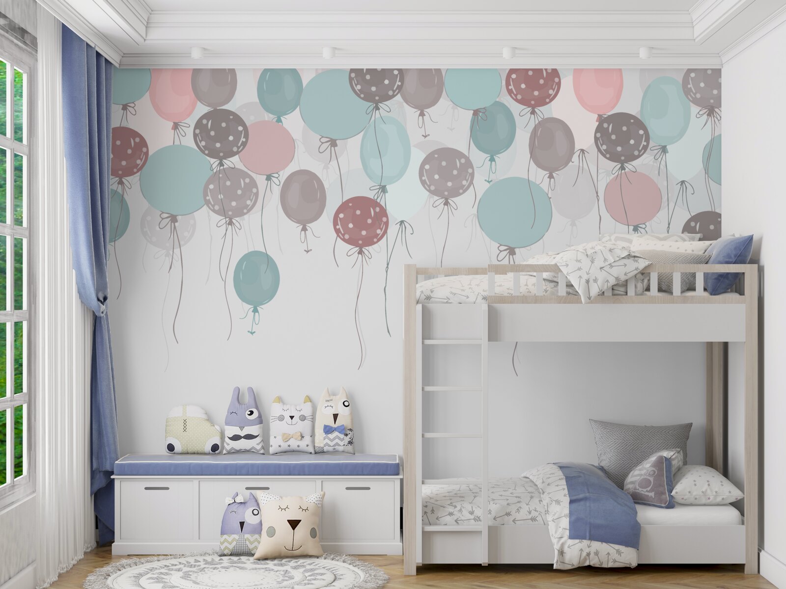 Fototapet o mulțime de baloane