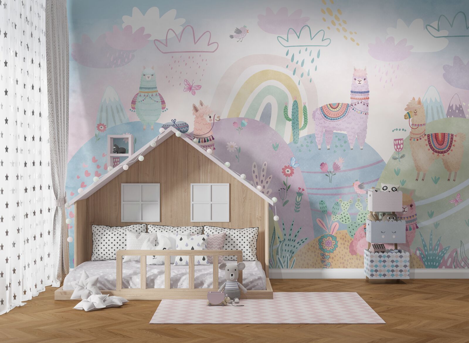 Fototapet câmpuri pe care umblă lama