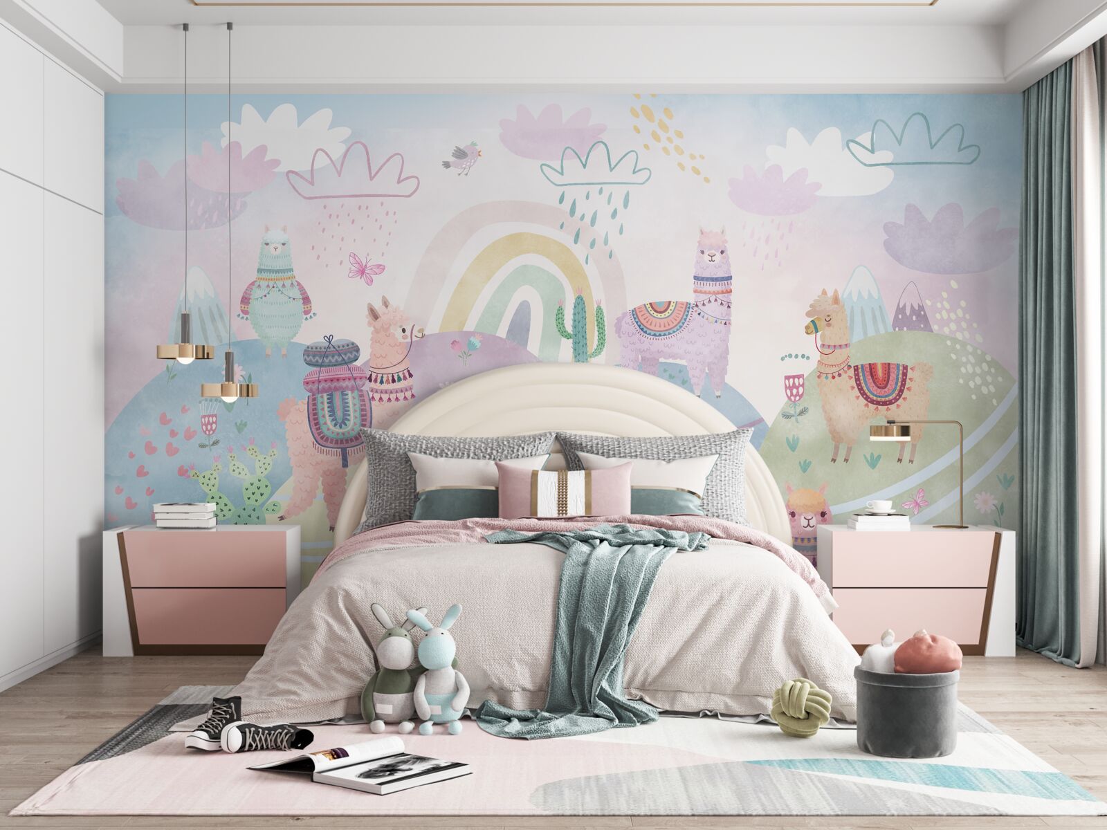 Fototapet câmpuri pe care umblă lama