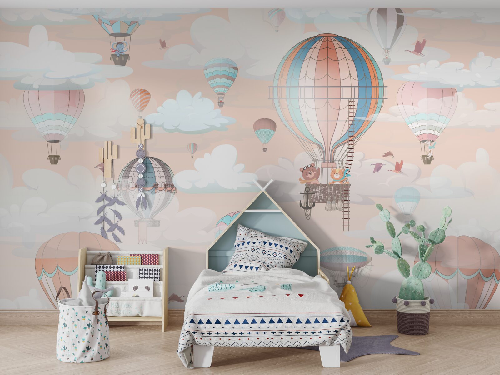 Fototapet călătorii în baloane cu aer cald