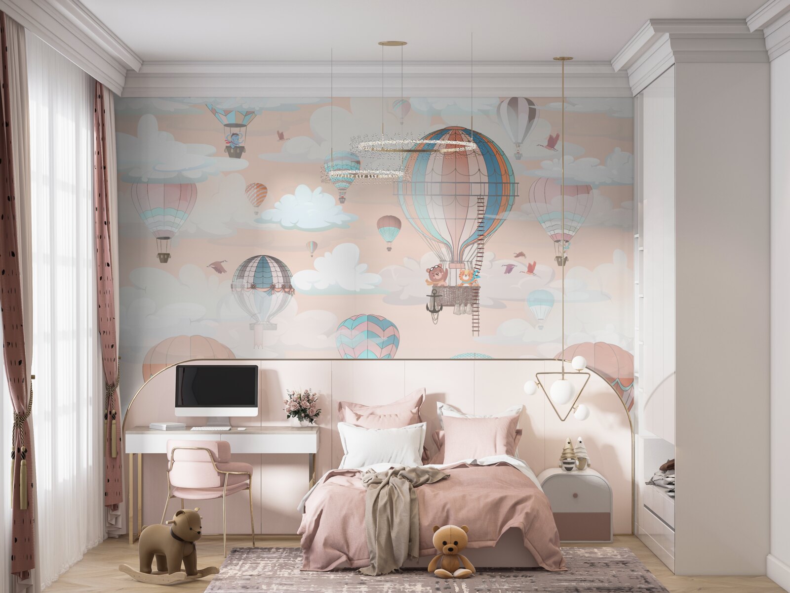 Fototapet călătorii în baloane cu aer cald