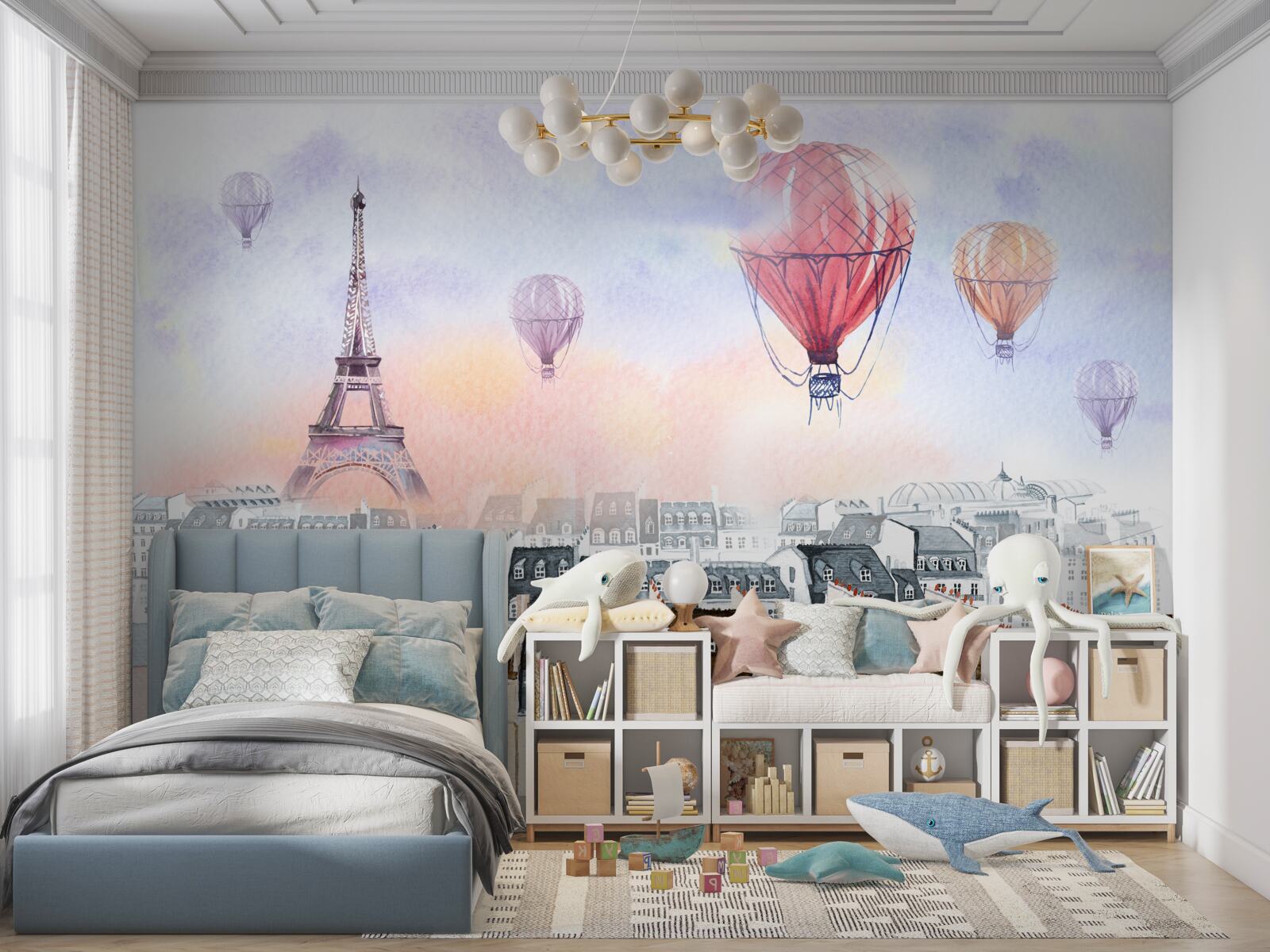 Fototapet turnul eiffel și clădirile pariziene