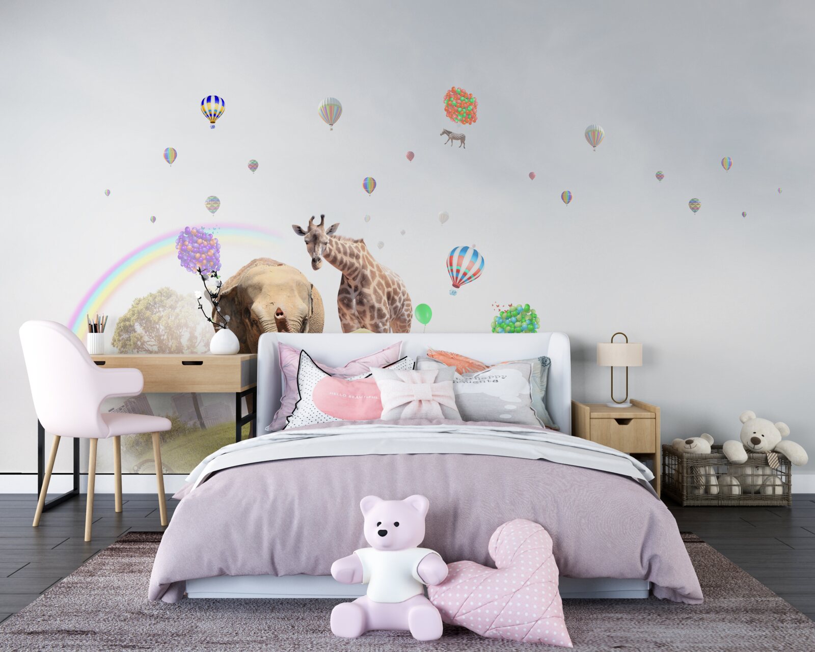 Fototapet curcubeul și oamenii din africa