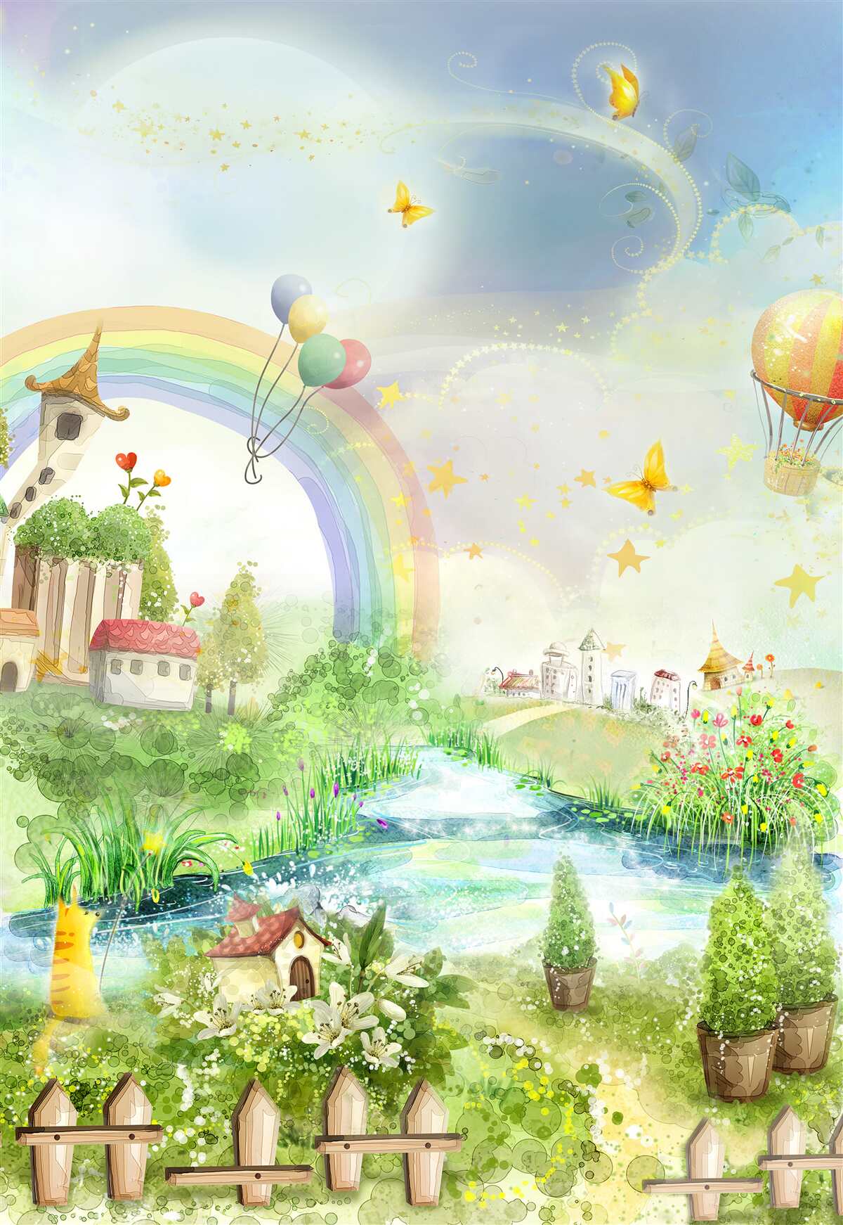 Fototapet O lume a basmelor pentru copii