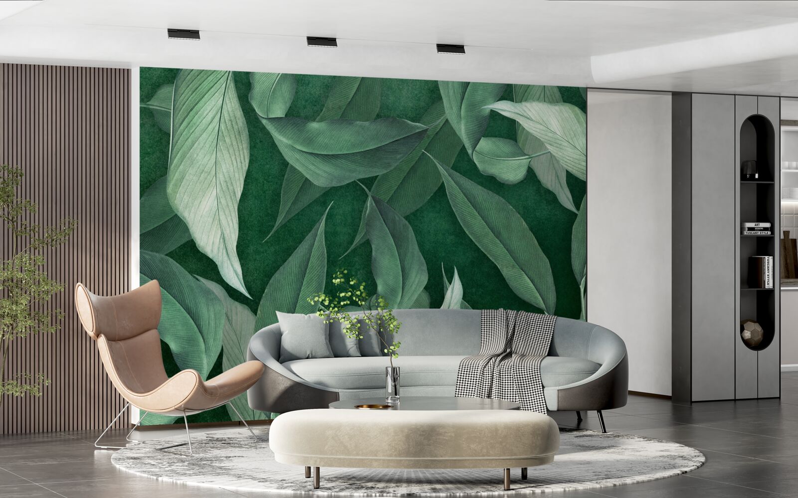 Fototapet frunzele de ferigă sunt verzi