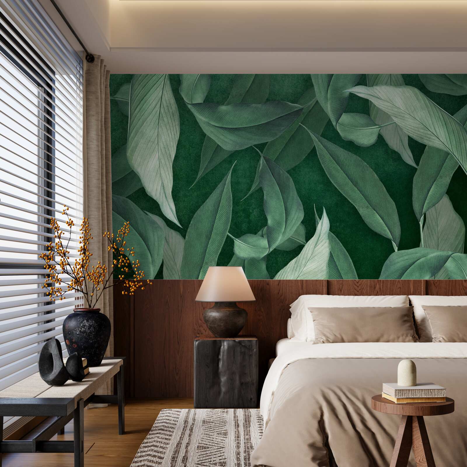 Fototapet frunzele de ferigă sunt verzi