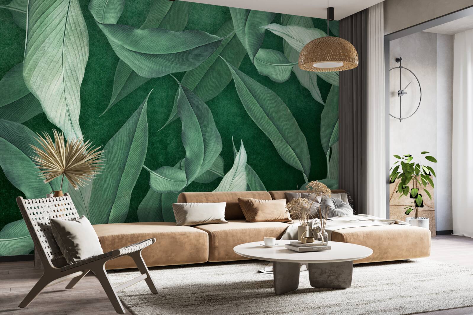 Fototapet frunzele de ferigă sunt verzi