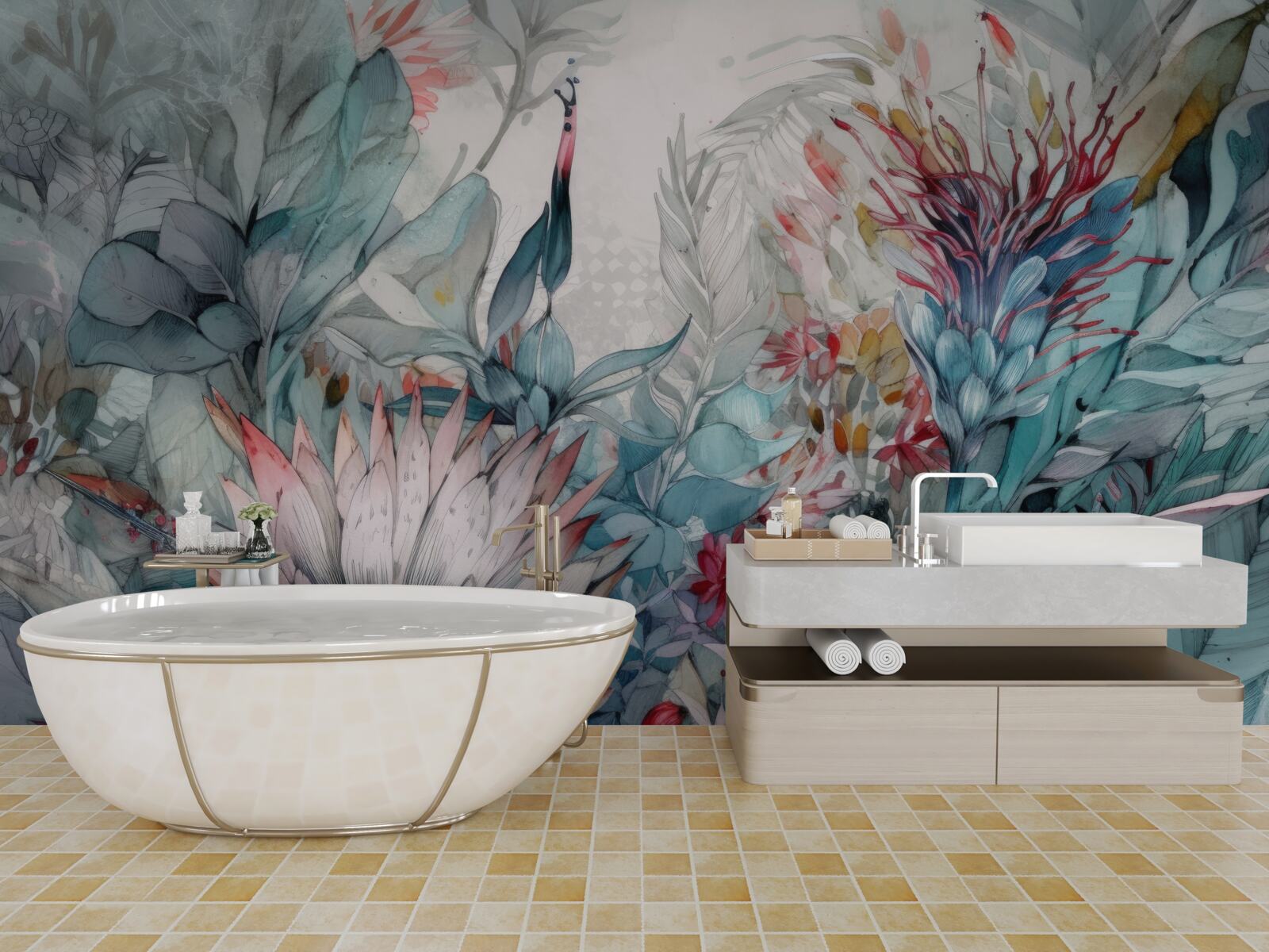 Fototapet plantele din pădurile tropicale