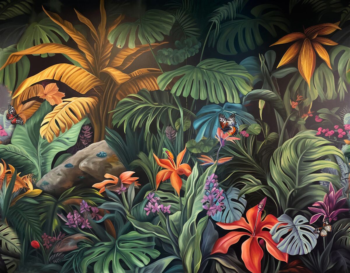 Fototapet verdele dens al pădurilor tropicale