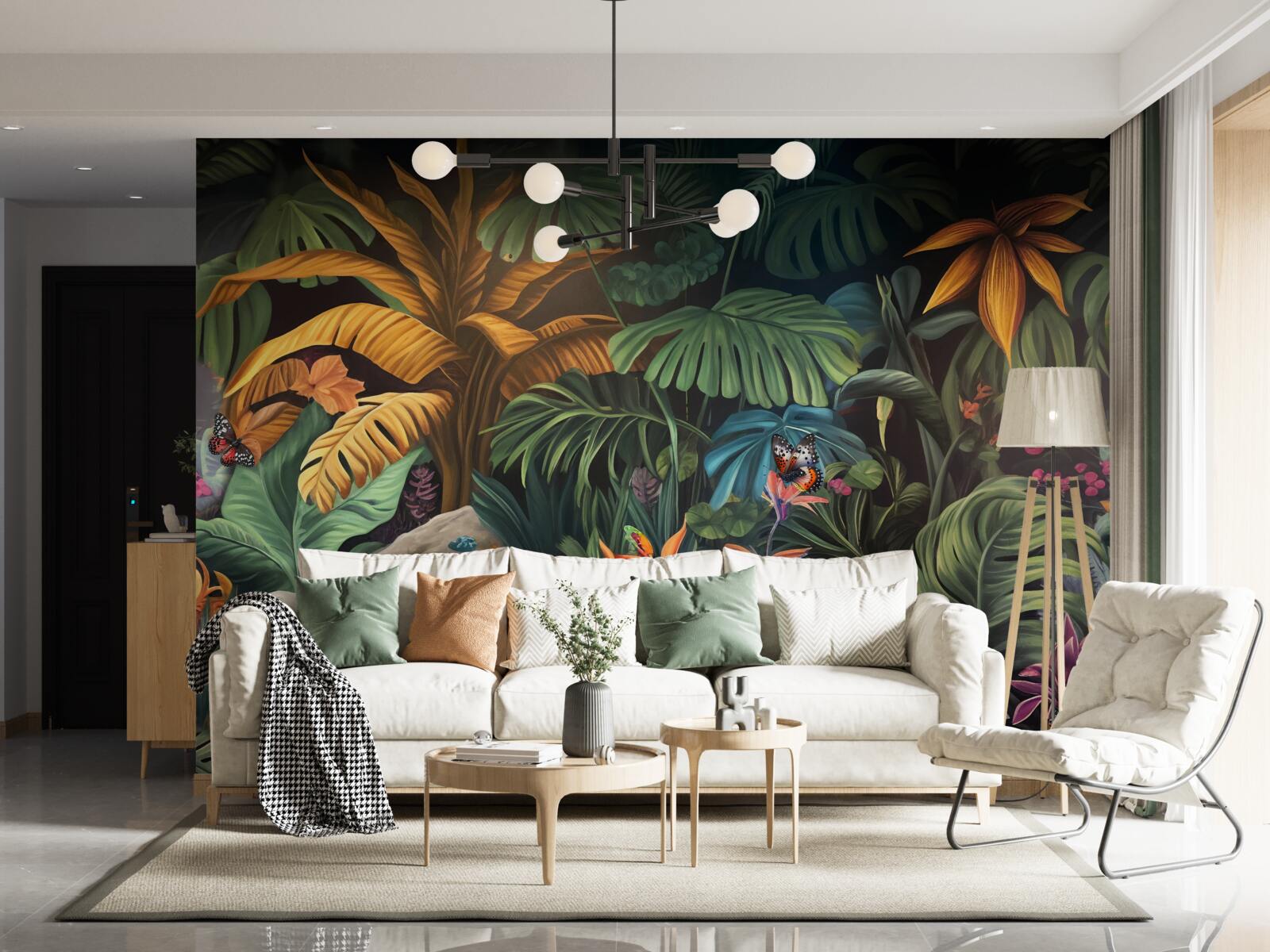 Fototapet verdele dens al pădurilor tropicale