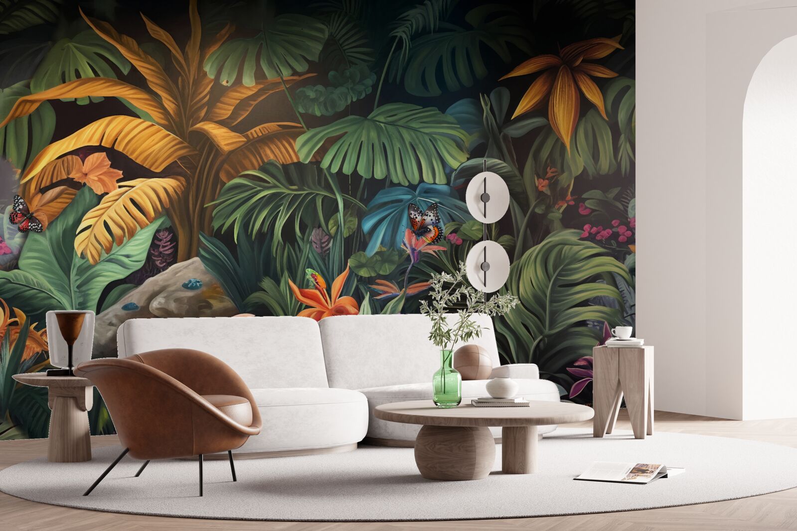 Fototapet verdele dens al pădurilor tropicale