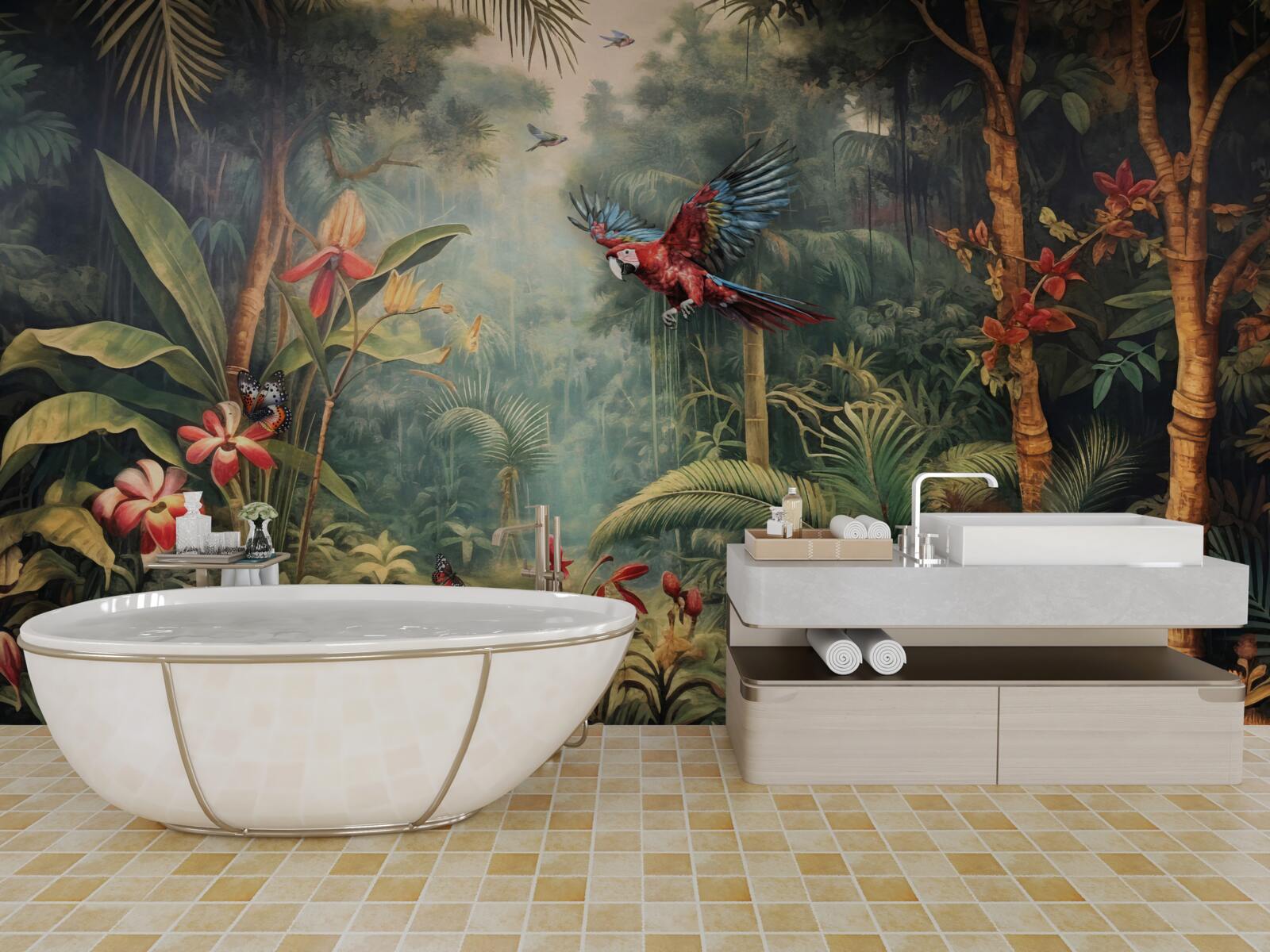 Fototapet locuitorii junglei