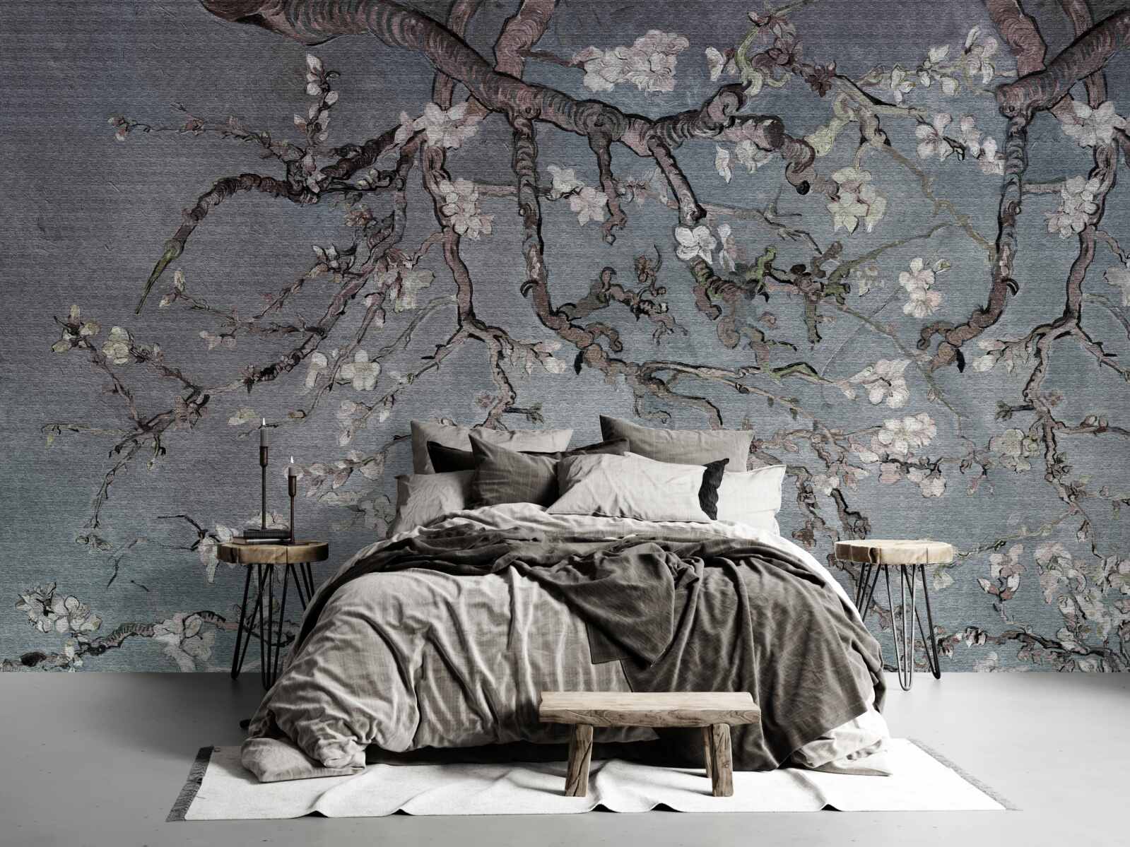 Fototapet ramură de magnolie în floare