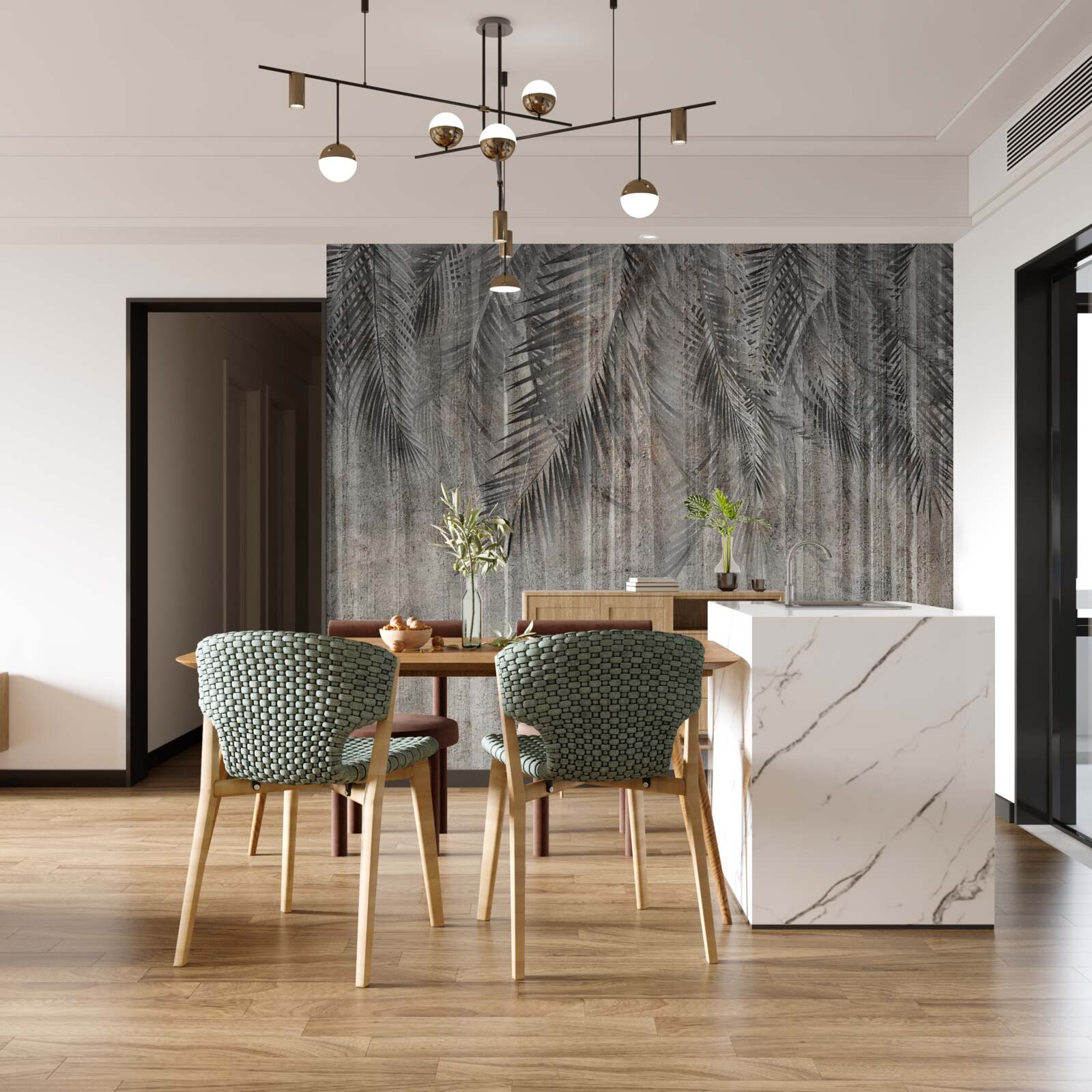 Fototapet frunzele coniferelor cad