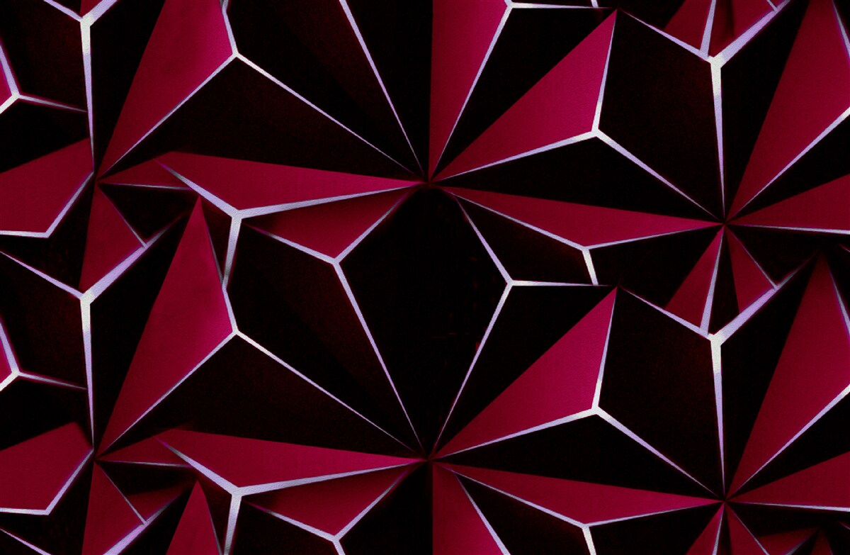 Fototapet piramide tridimensionale burgundy