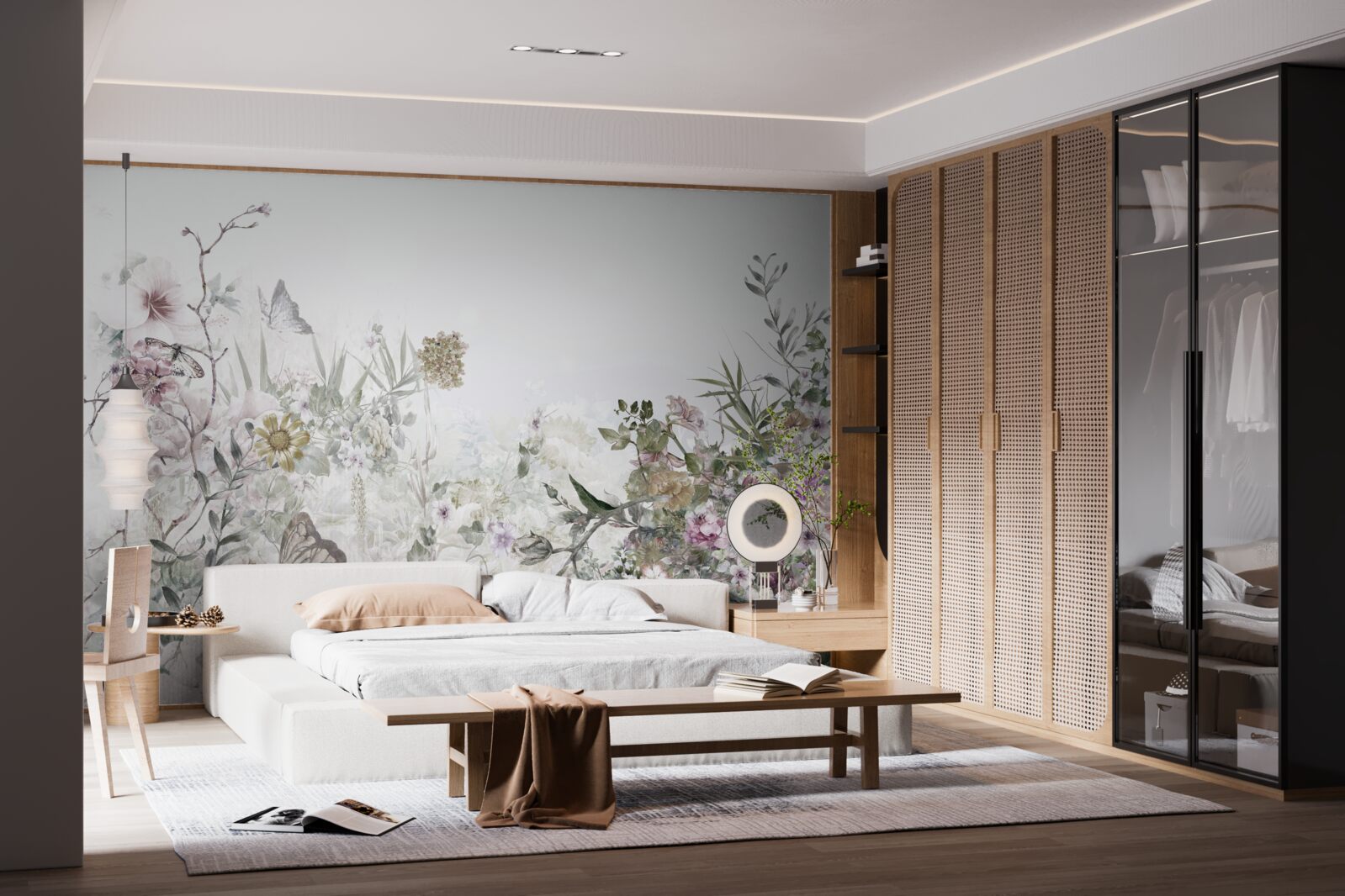 Fototapet o grădină de vară lângă casă