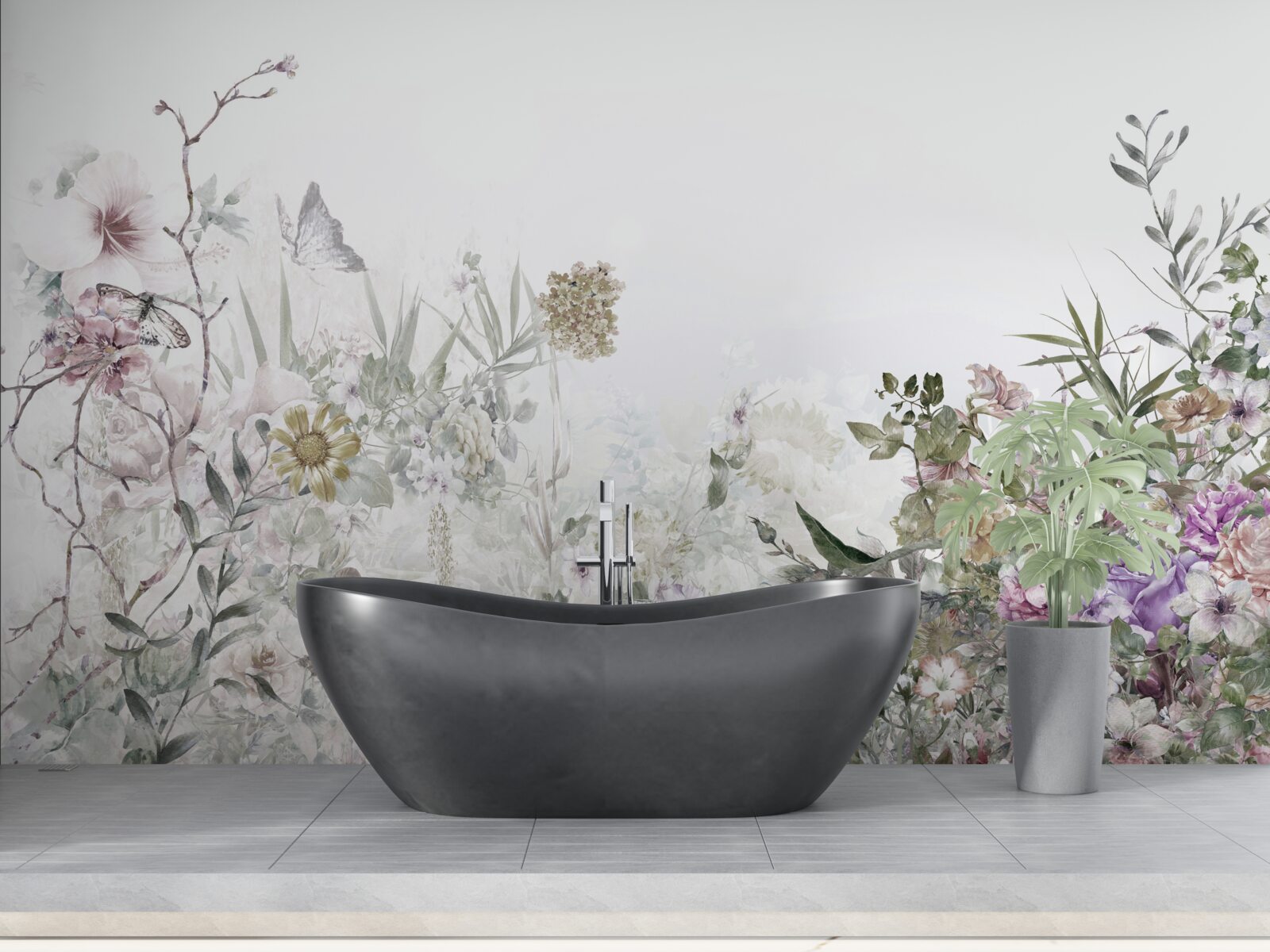 Fototapet o grădină de vară lângă casă