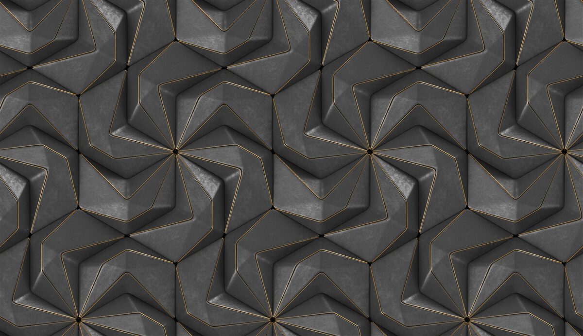 Fototapet fundal de forme geometrice negre