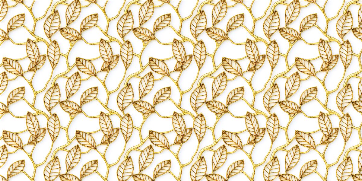 Fototapet textura frunzei de aur