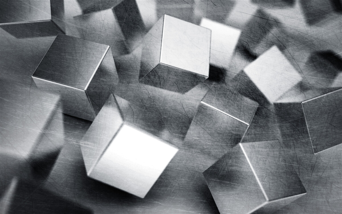 Fototapet cuburi din oțel