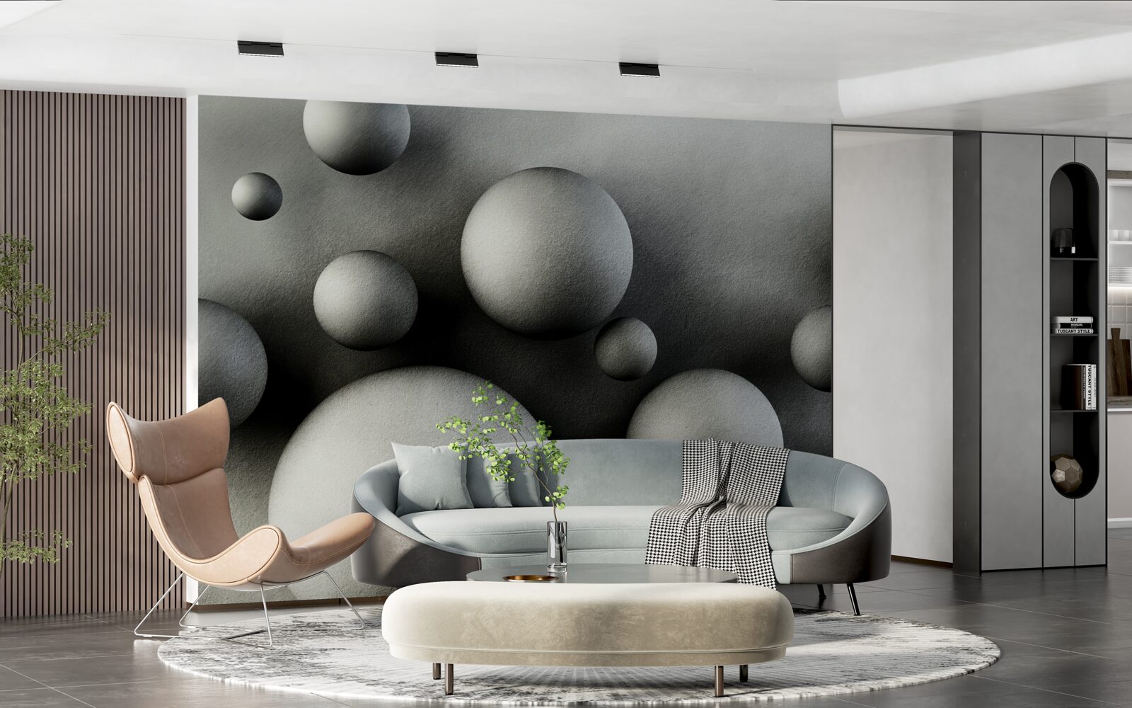 Fototapet levitație bile dense