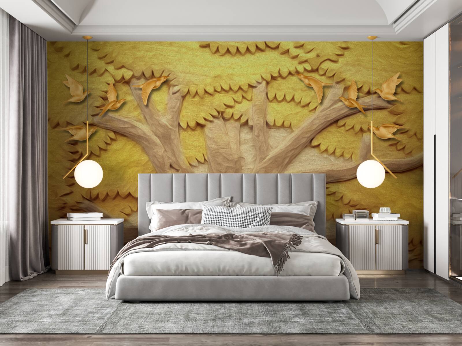 Fototapet frunze de copac luxuriante