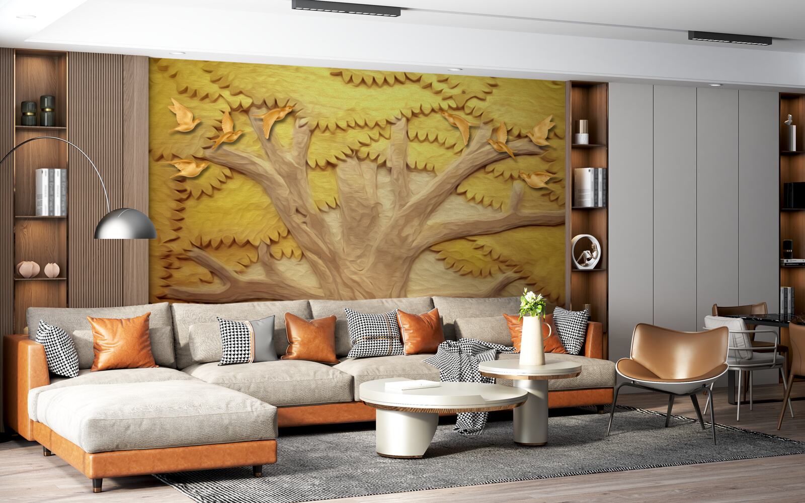 Fototapet frunze de copac luxuriante