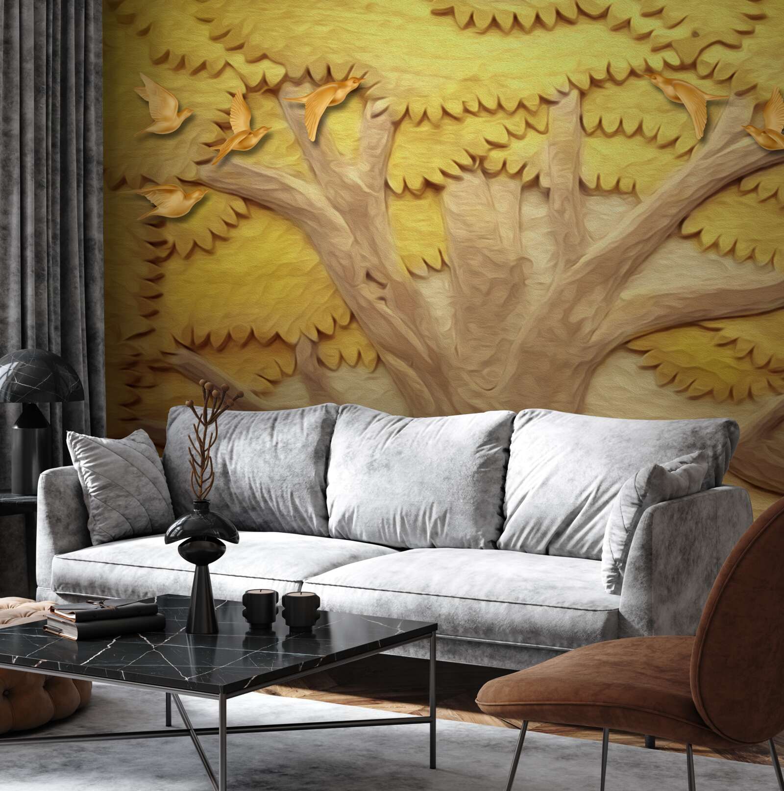 Fototapet frunze de copac luxuriante