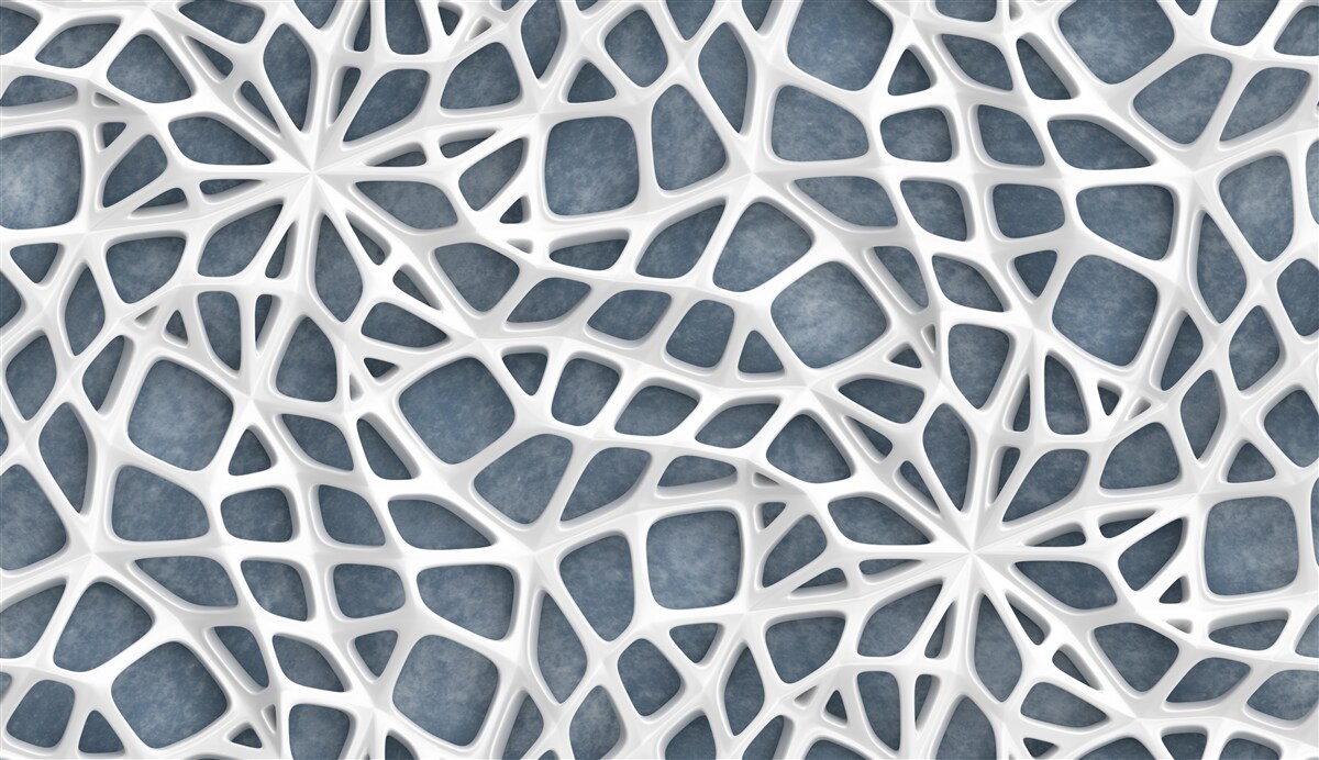 Fototapet dantelă albă pe fundal albastru