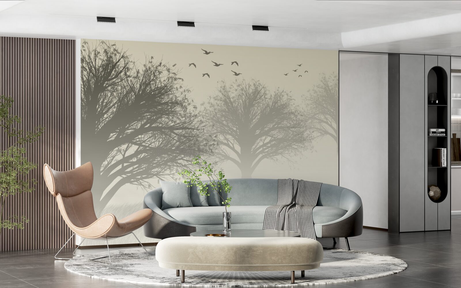 Fototapet păsările își iau zborul pentru iarnă