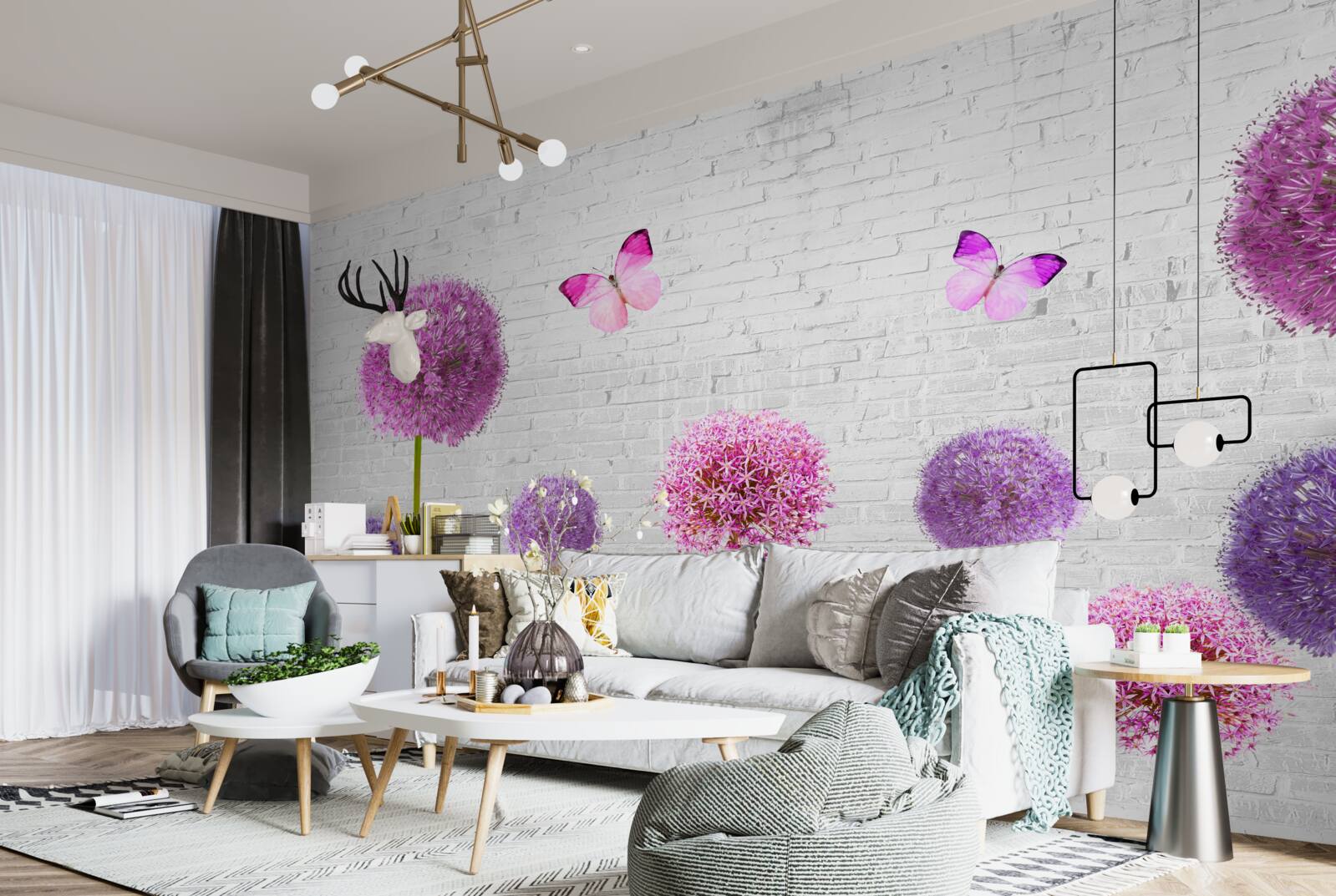 Fototapet icre pufoase în toate culorile