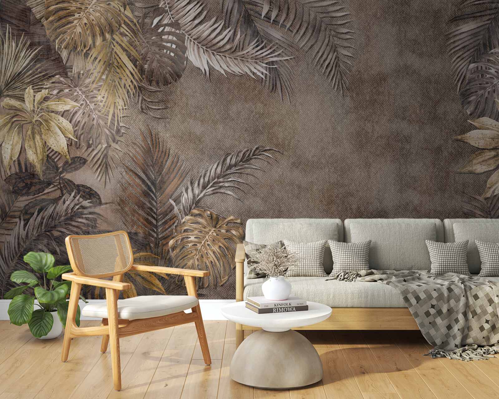 Fototapet tropice de noapte sub foșnetul frunzelor