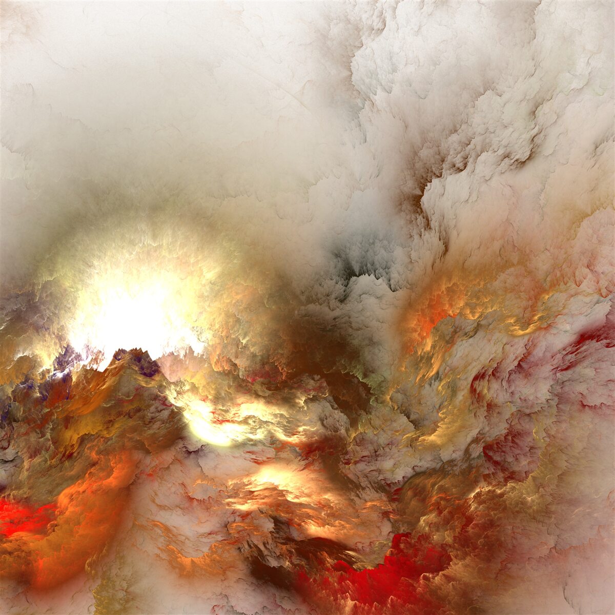 Fototapet abstracție: lavă în ploaie