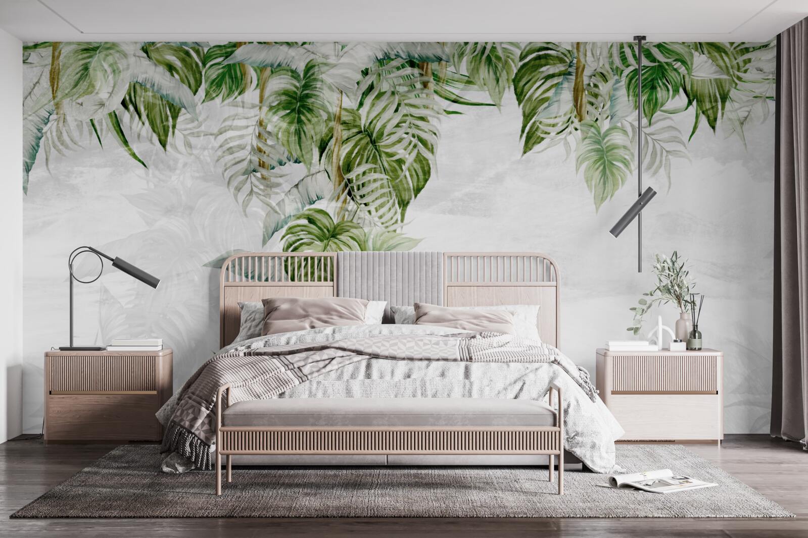 Fototapet frunze verzi tropicale