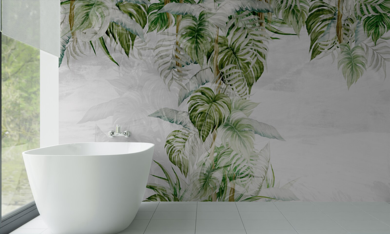 Fototapet frunze verzi tropicale