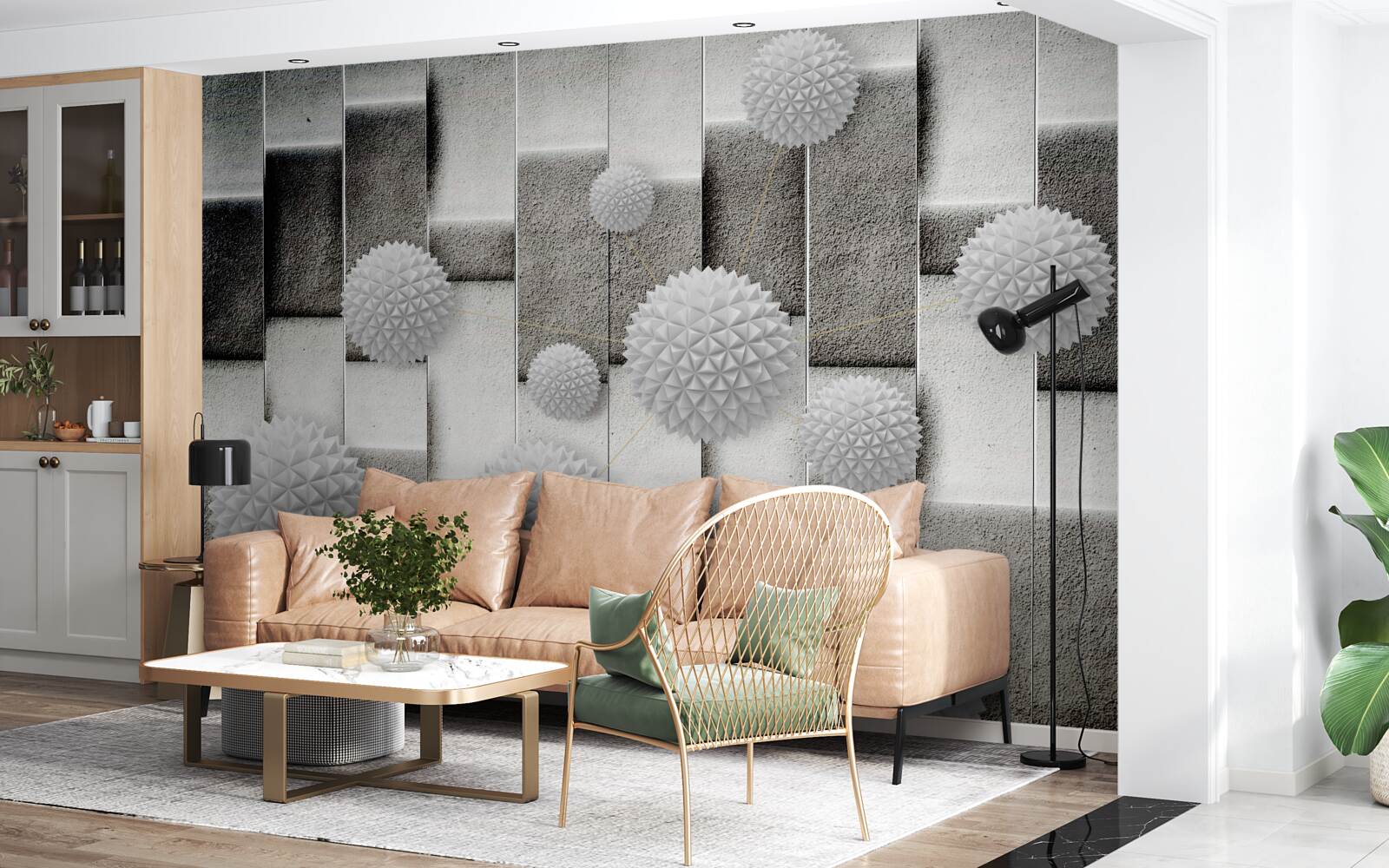 Fototapet geometrie și forme ascuțite