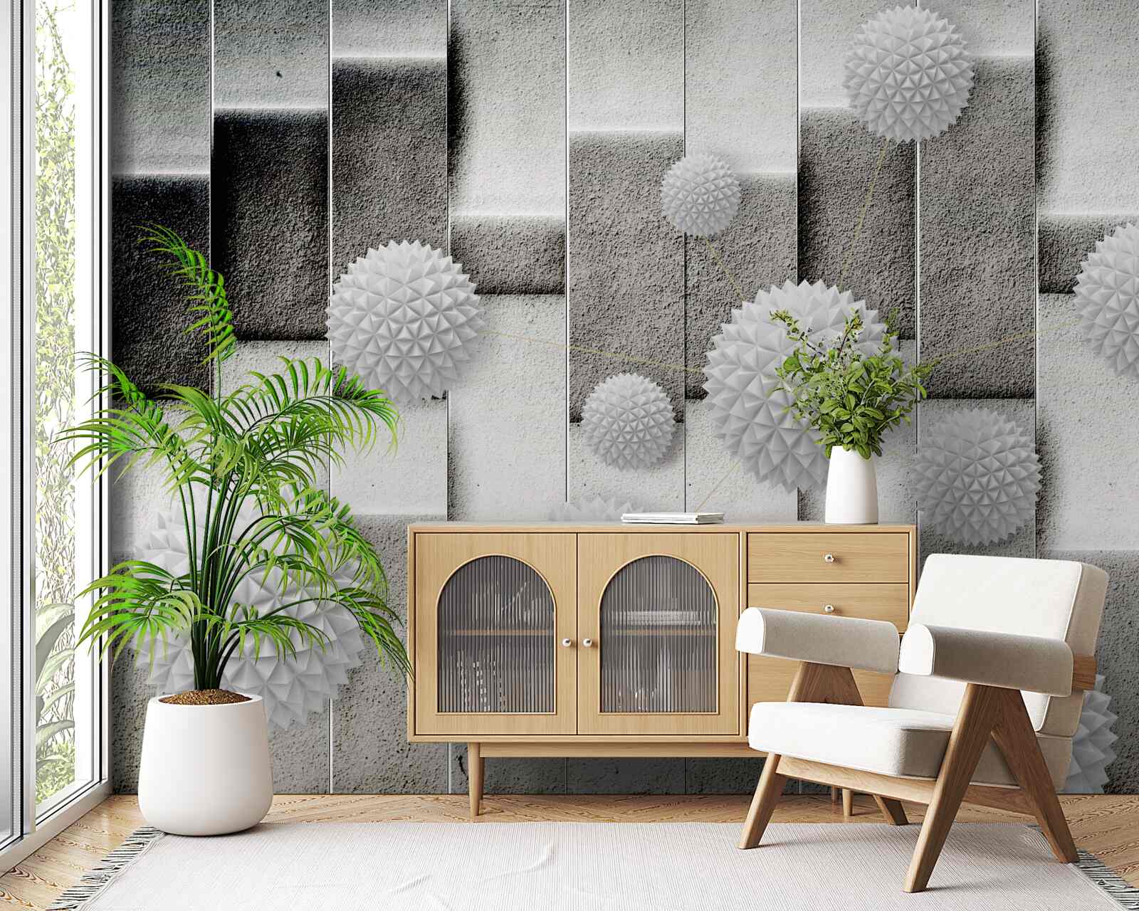 Fototapet geometrie și forme ascuțite